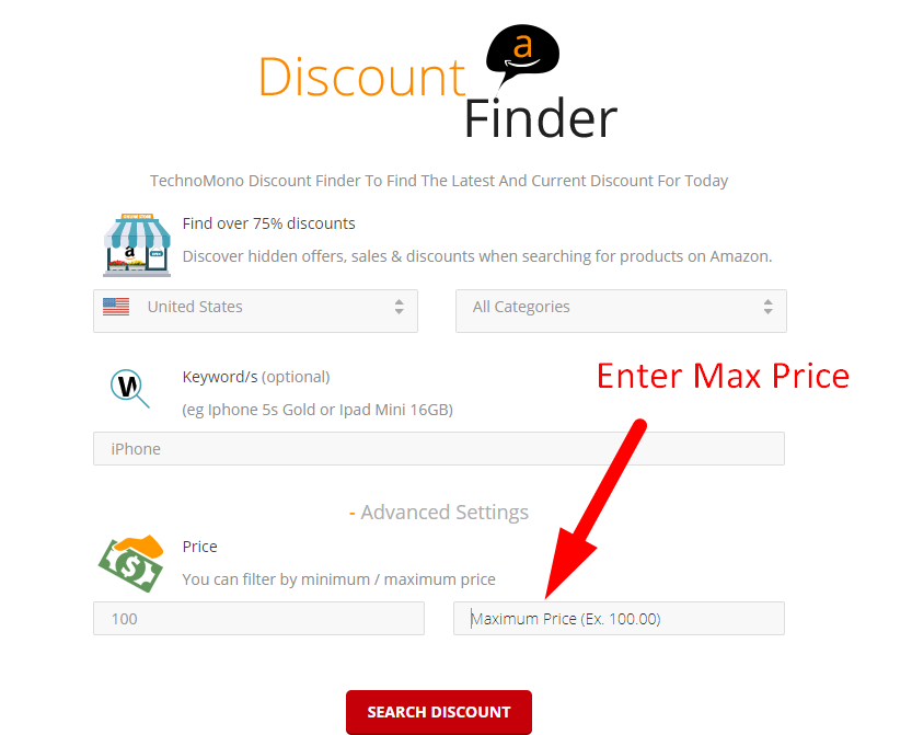 Technomono Discount Finder Step Four