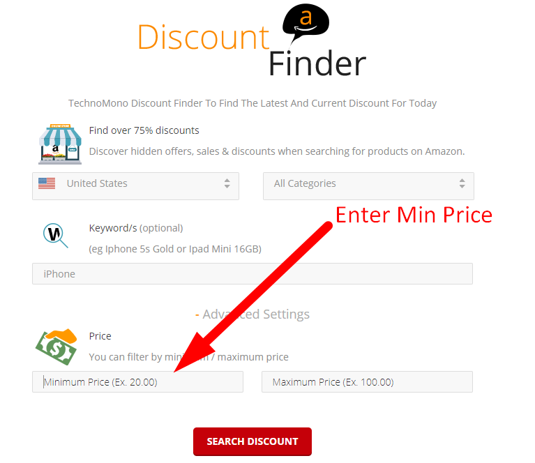Technomono Discount Finder Step Three