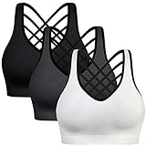 Padded Strappy Sports Bras for Women - Activewear Tops for...