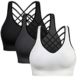 Padded Strappy Sports Bras for Women - Activewear Tops for...