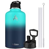64oz Sports Water Bottle, Aikico Stainless Steel Water...