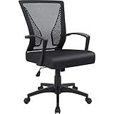 Furmax Office Mid Back Swivel Lumbar Support Desk, Computer...