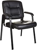 Amazon Basics Classic Faux Leather Office Desk Guest Chair...