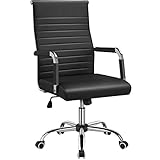 YAHEETECH Office Desk Chair Ribbed Executive Conference Task...