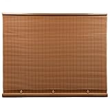 Radiance Cord Free 1/4 Inch Oval PVC Shade, Woodgrain, x 72...