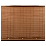 Radiance Cord Free 1/4 Inch Oval PVC Shade, Woodgrain, x 72...