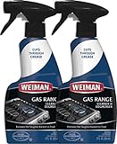 Weiman Gas Range Cook Top Cleaner and Degreaser - 12 Ounce 2...