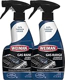 Weiman Gas Range Cook Top Cleaner and Degreaser - 12 Ounce 2...