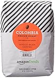 AmazonFresh Colombia Whole Bean Coffee, Medium Roast, 32...