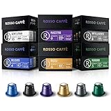 Rosso Coffee Capsules for Nespresso Original Machine - 60...