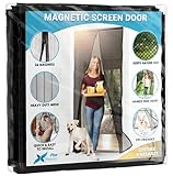 Flux Phenom Magnetic Screen Door - Retractable Mesh with...