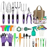 Tudoccy Garden Tools Set 83 Piece, Succulent Tools Set...