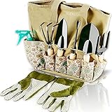 Scuddles Garden Tools Set - 8 Piece Heavy Duty Gardening Kit...