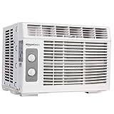 Amazon Basics Window-Mounted Air Conditioner with Mechanical...