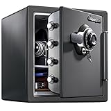 SentrySafe SFW123DSB Fireproof Safe and Waterproof Safe with...