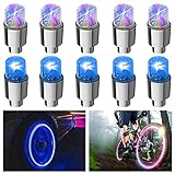 FICBOX 10PCS LED Car Wheel Lights Flash Tyre Wheel Valve Cap...