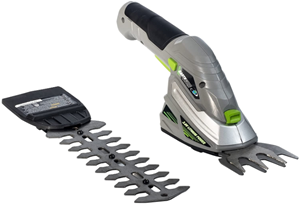 Earthwise Cordless Rechargeable 2 in 1 Shrub Shear and Hedge Trimmer Combo